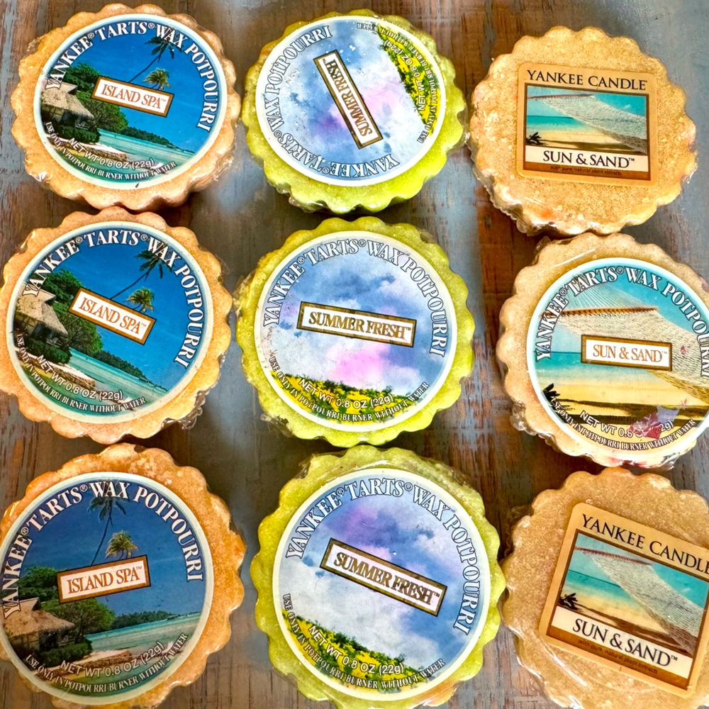 NWT 9pc Yankee Candle Tarts Wax Potpourri Melts ~ Summer Assortment Lot